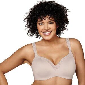 Playtex 4823 Secrets Amazing Shape Balconette Underwire Bra 42D Sandshell